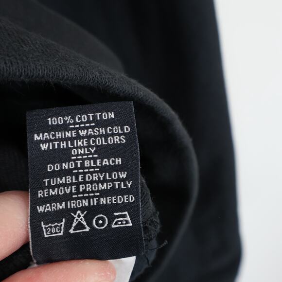 American Giant Women's Classic Full Zip Cotton Hoodie Black Size Medium - Picture 6 of 6